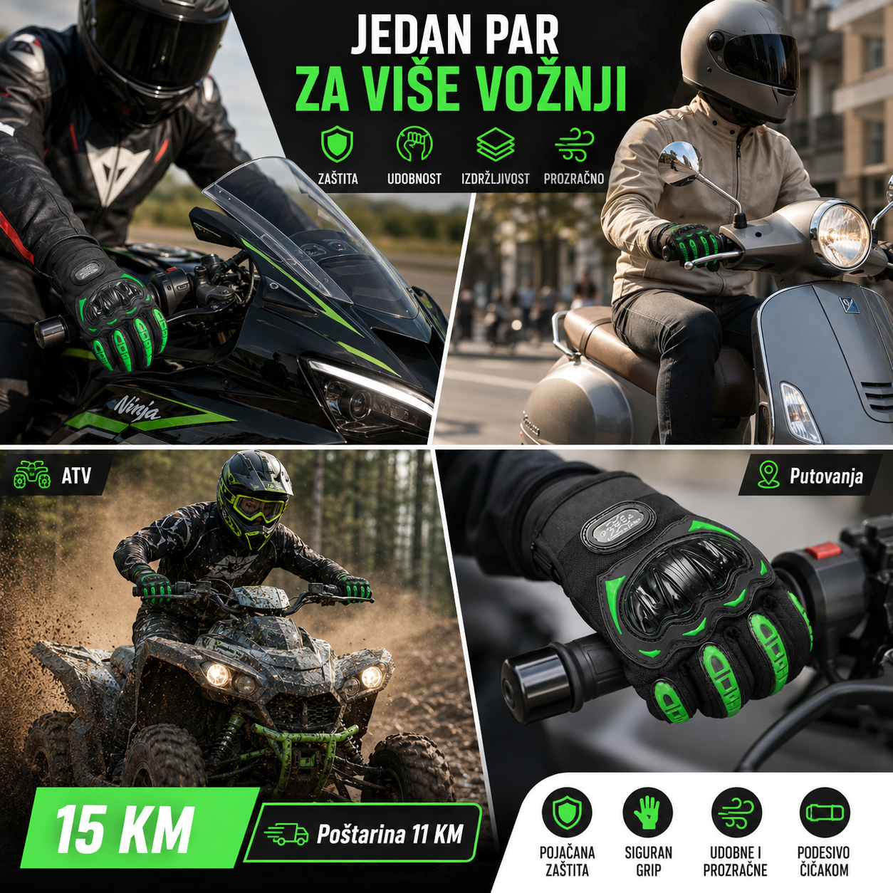 Motociklističke Zaštitne Rukavice