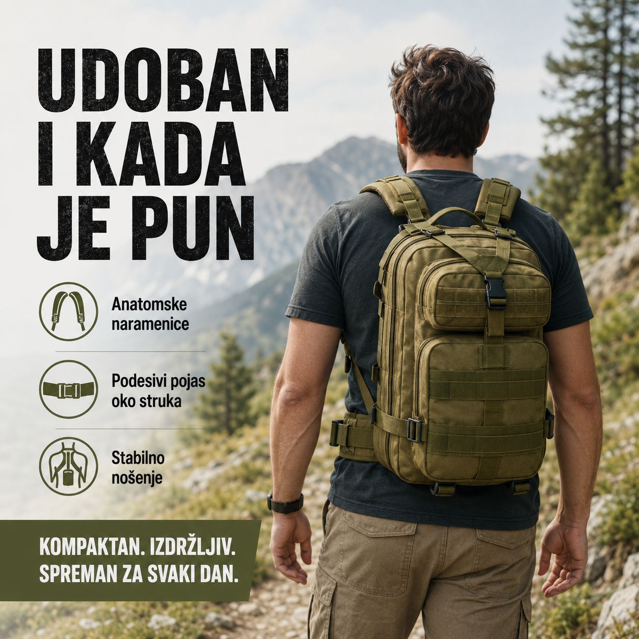 Taktički Napadački Ruksak 20–30 L
