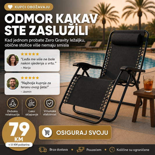Sklopiva stolica ležaljka