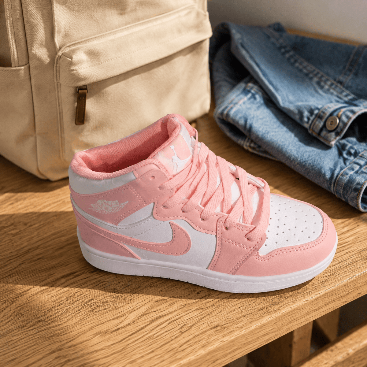 Roze i bijele dječje duboke patike – Dječje patike – 31 – slika 6