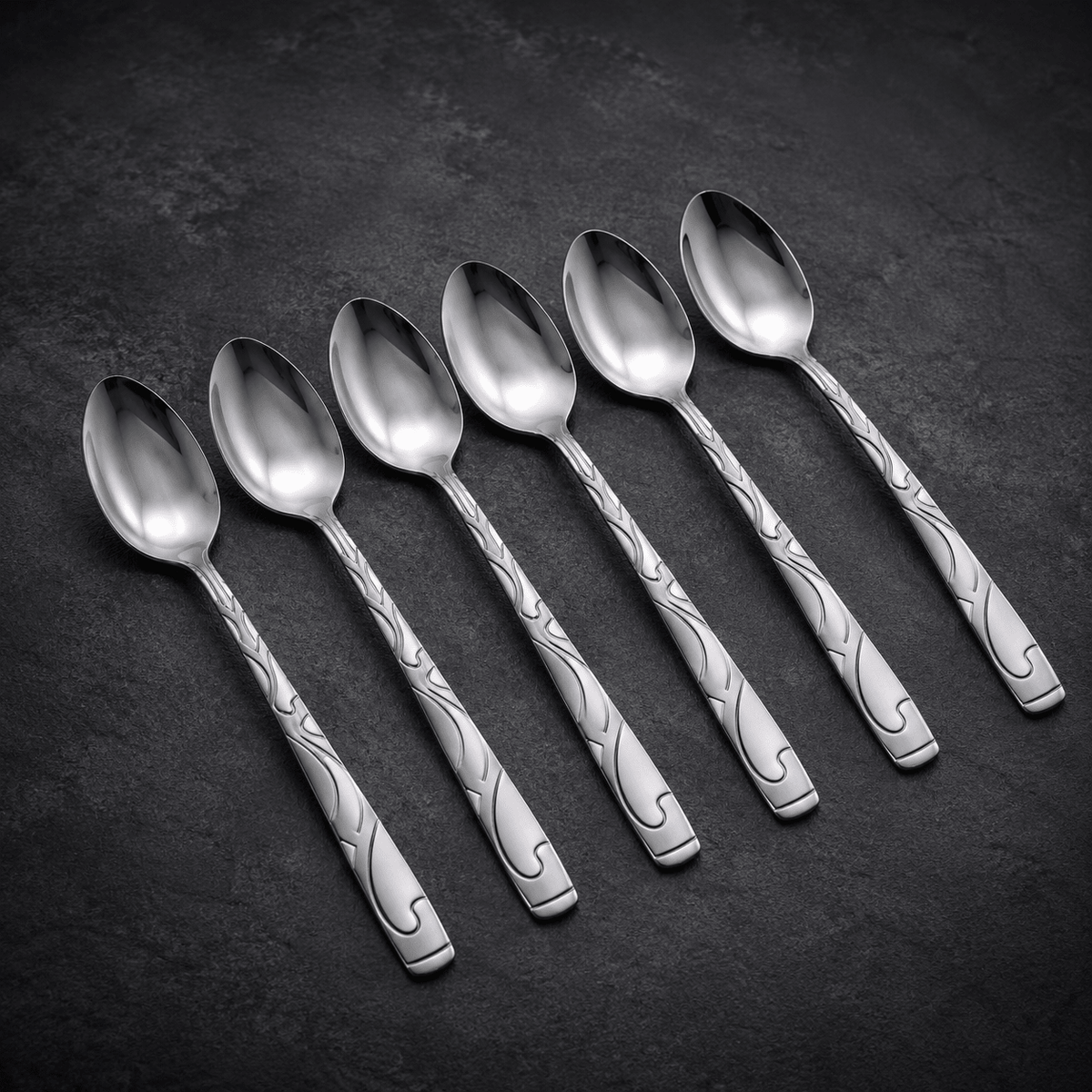 Set 6 inox kašika s ukrasnom drškom – Pribor za jelo – – slika 5