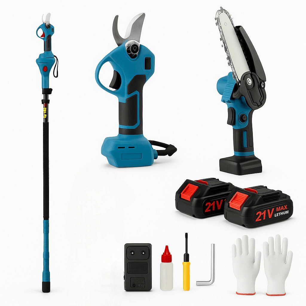 Set alata Aku pila+Aku makaze+Teleskopski Štap - SAMO KLIKNI