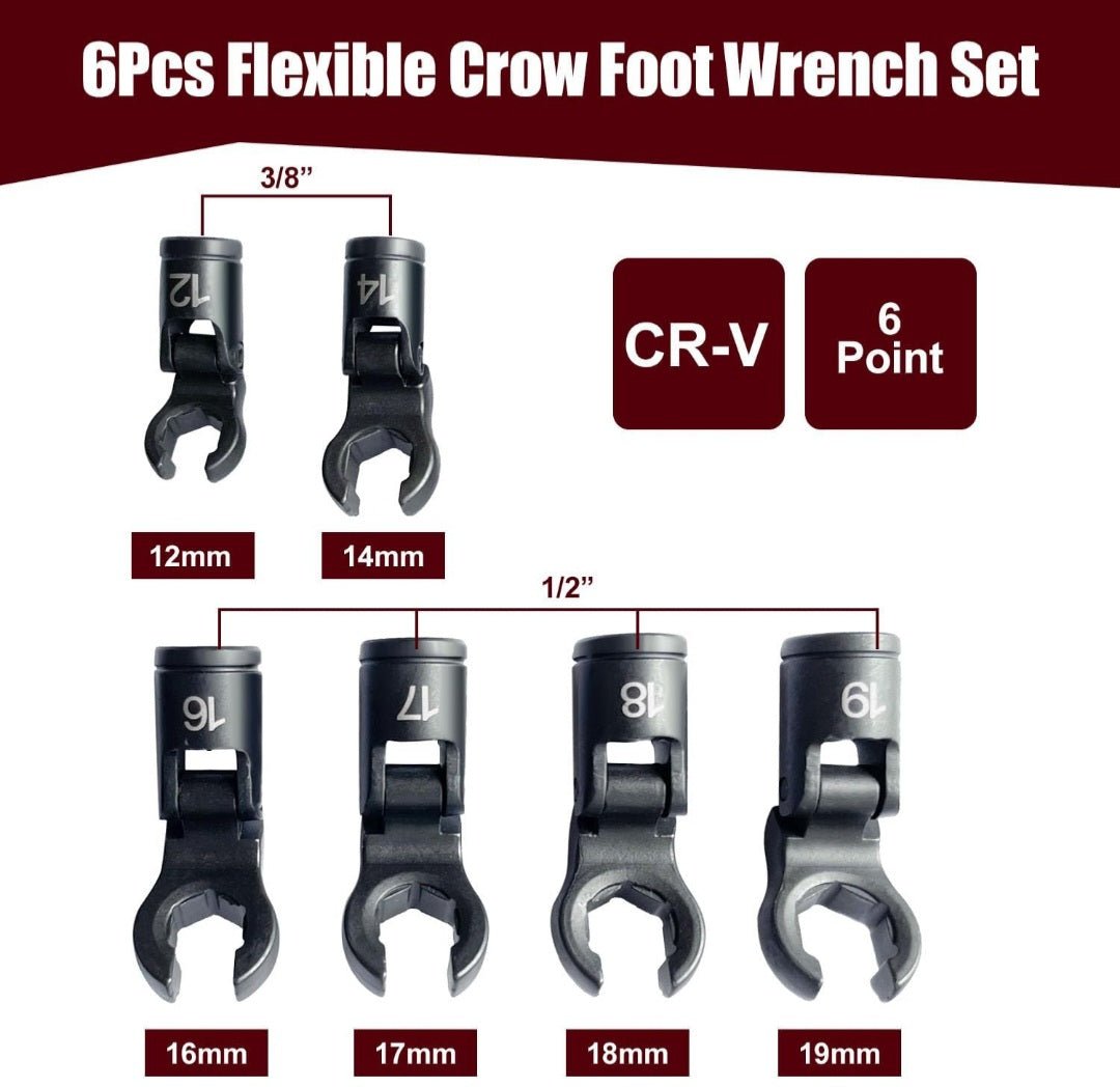 Set Fleksibilnih Ključeva "Crow Foot" - SAMO KLIKNI