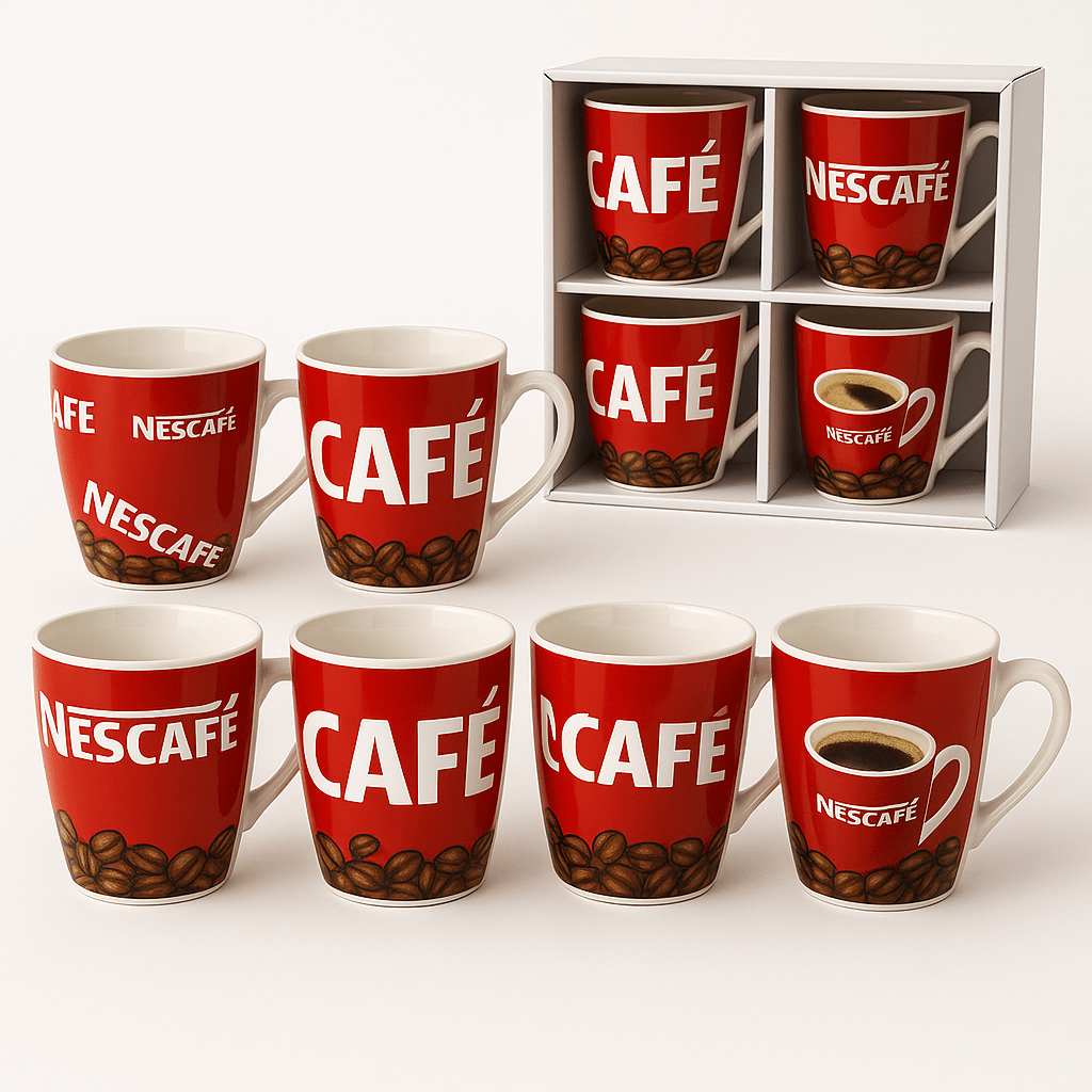Set od 6 CAFE šalica - SAMO KLIKNI