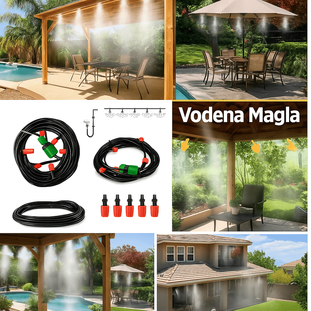 Sistem Vodene Magle 10 metara - SAMO KLIKNI