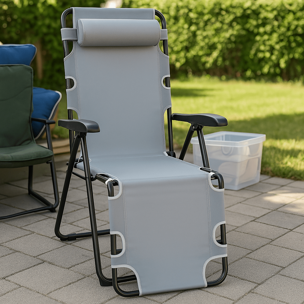Sklopiva Ležaljka s Naslonom i Jastukom - SAMO KLIKNI