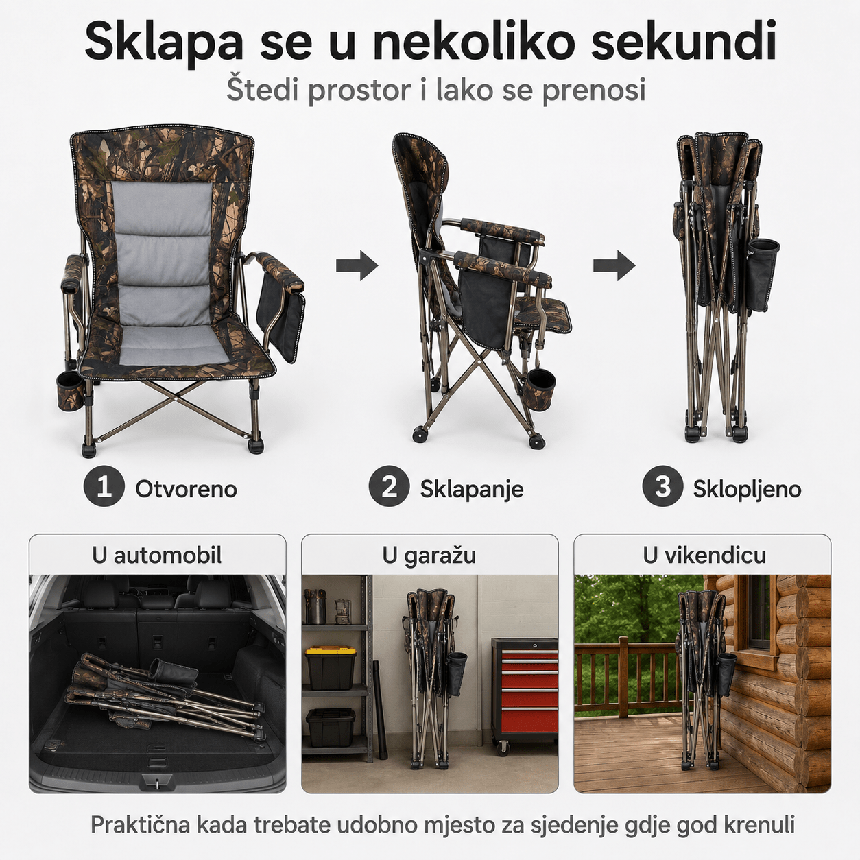 Sklopiva Ribolovna XXL Stolica – – – slika 8
