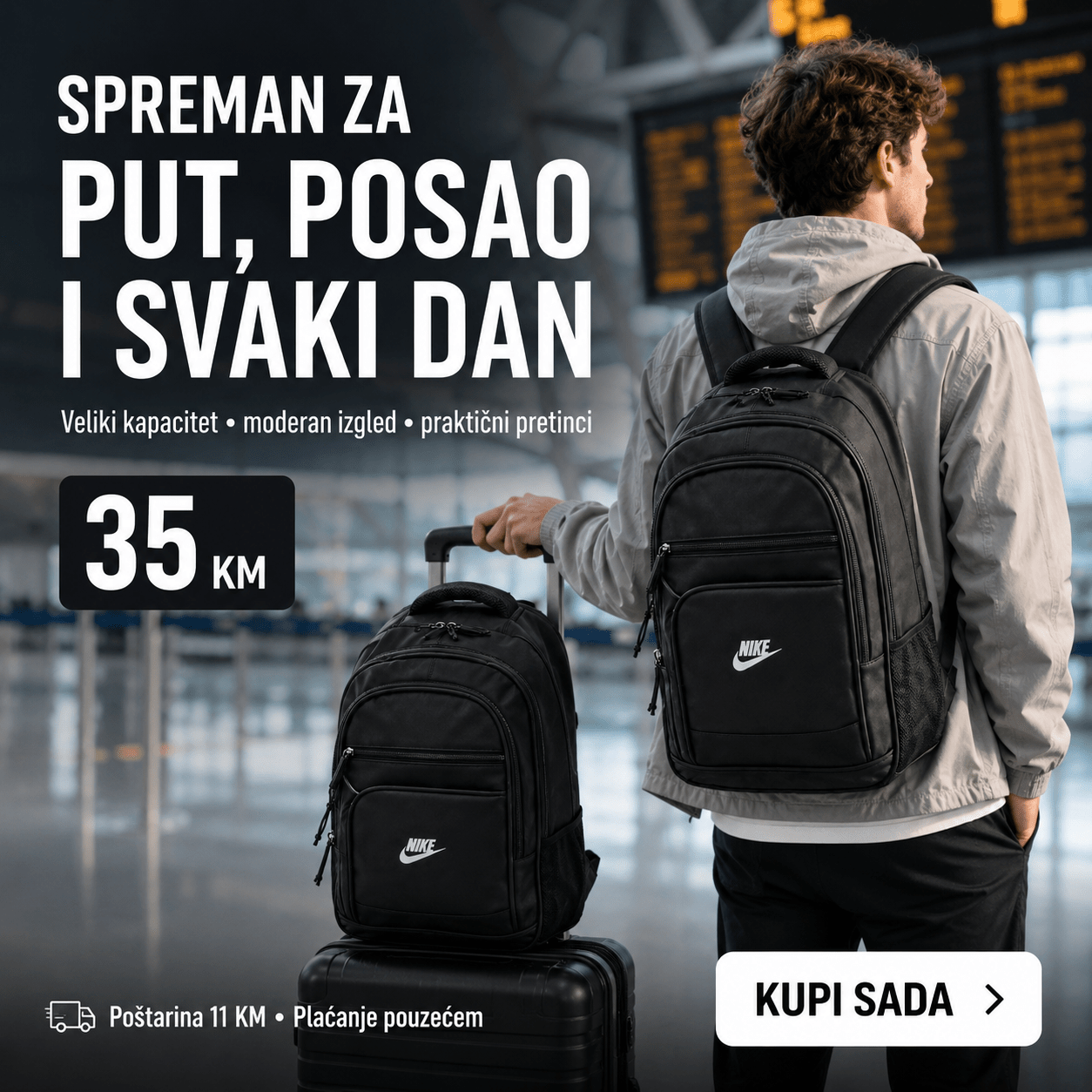 Školski i Poslovni Ruksak za Laptop – – – slika 8