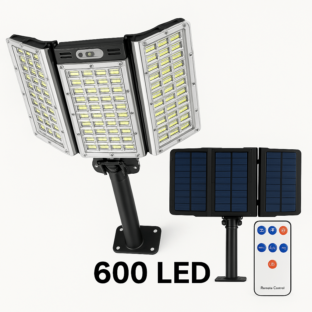 Solarni LED reflektor sa solarnim panelima - SAMO KLIKNI