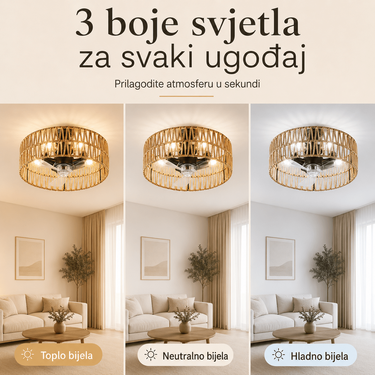 Stropna Ventilator Lampa – – – slika 8