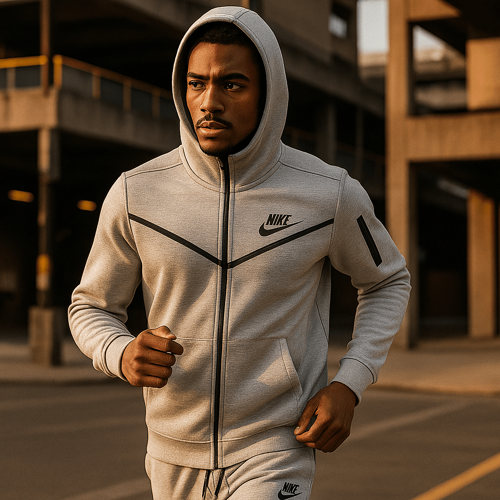 Svjetlosiva muška trenirka s kapuljačom - SAMO KLIKNI