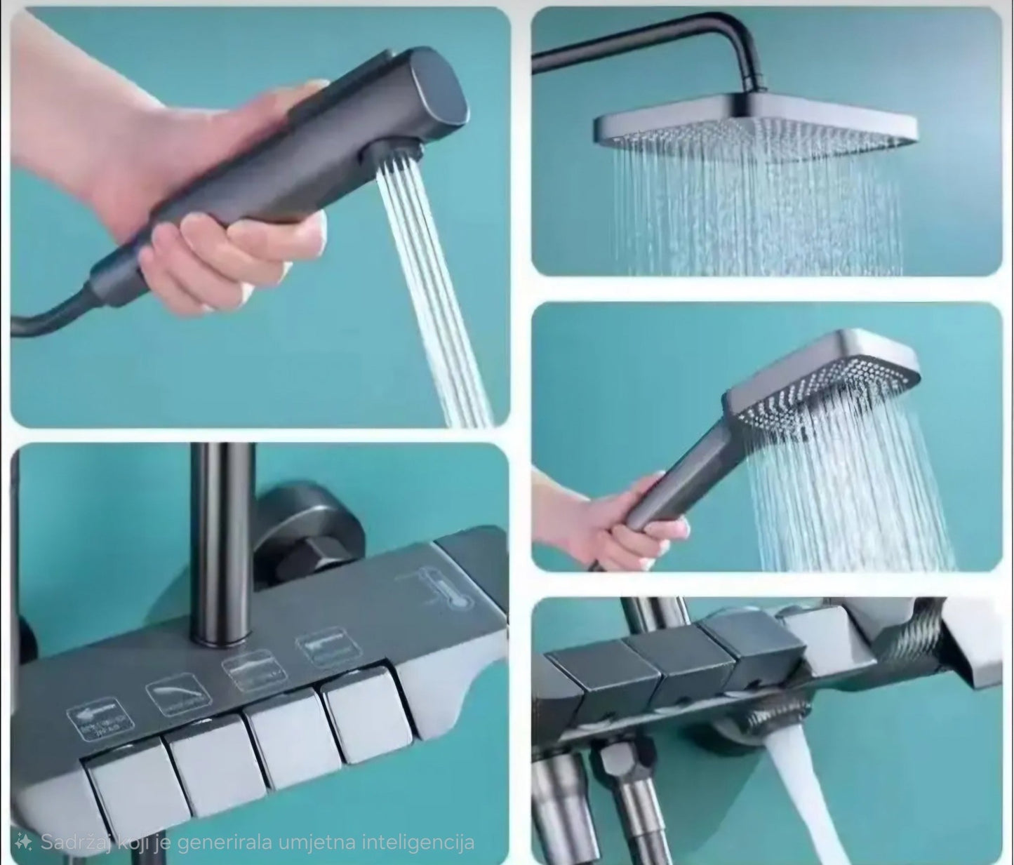 Tuš baterija s elementima – – – slika 6