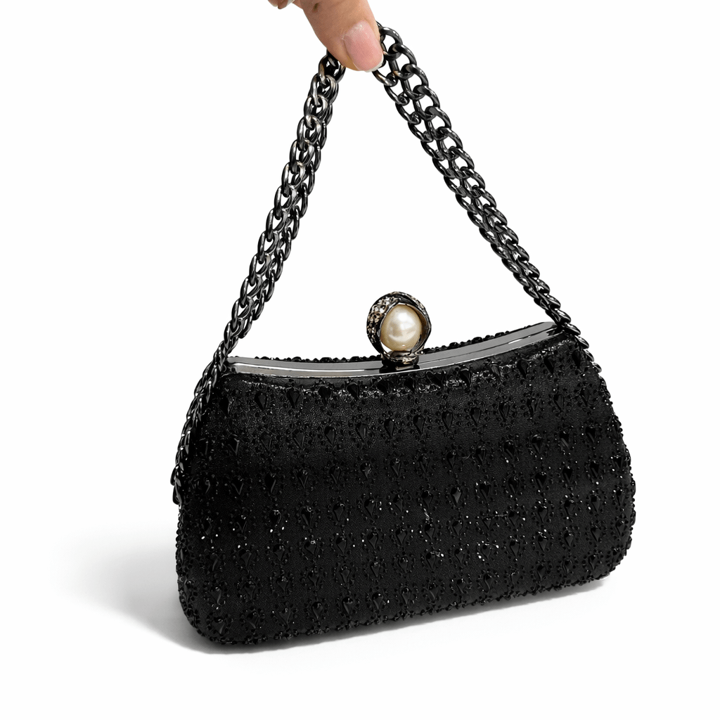 Večernja torbica s bisernom kopčom - SAMO KLIKNI