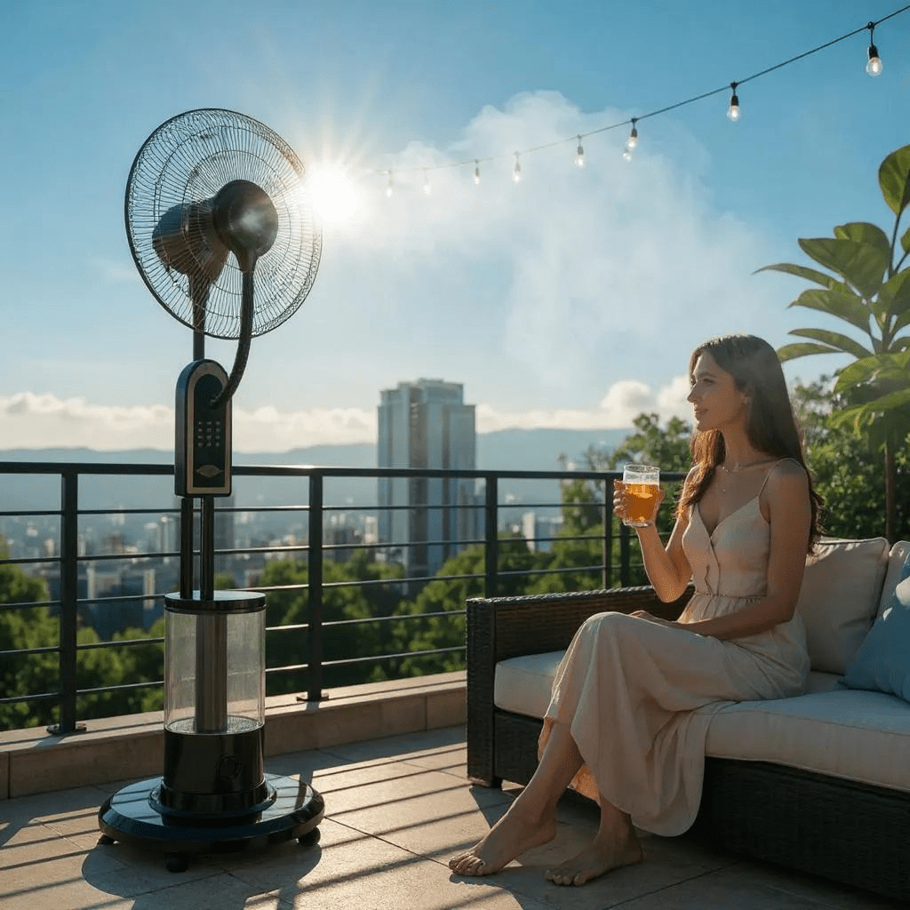 Ventilator s Raspršivačem Magle - SAMO KLIKNI