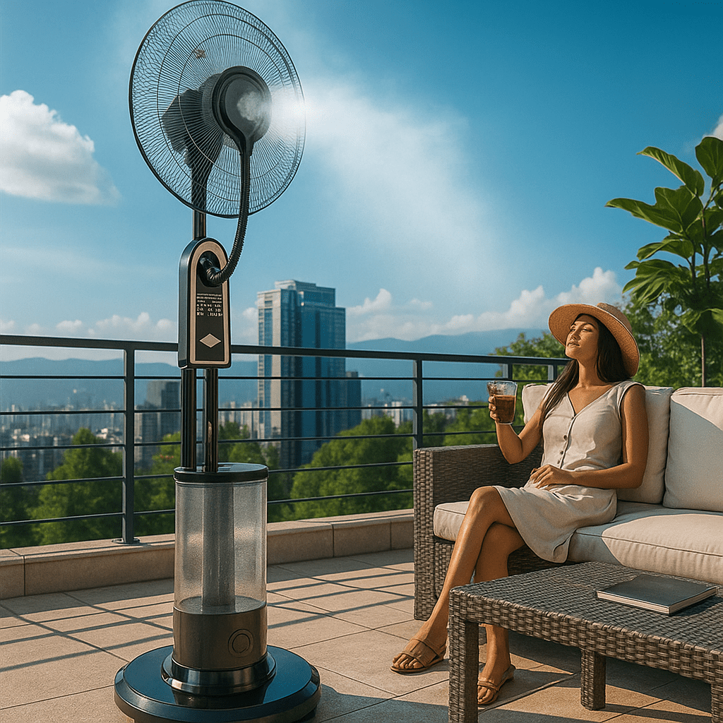 Ventilator s Raspršivačem Magle - SAMO KLIKNI