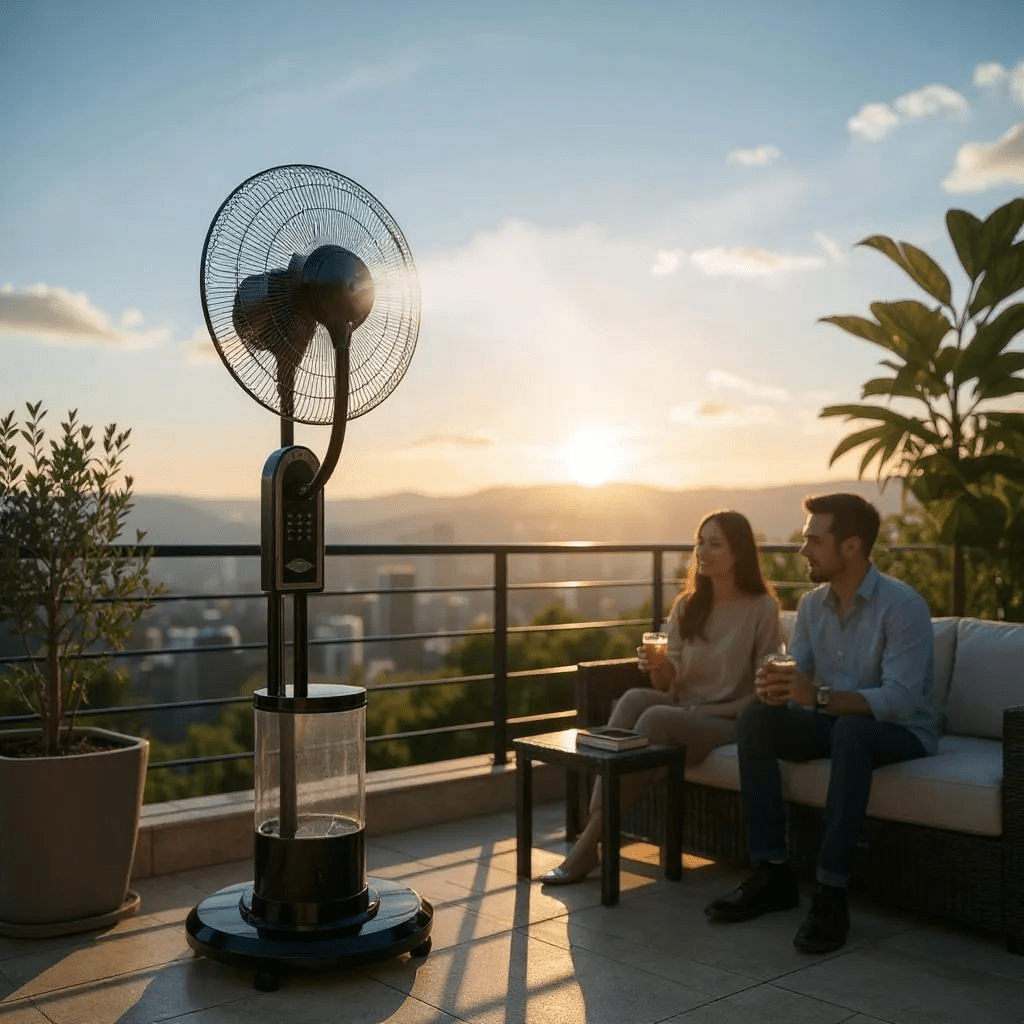 Ventilator s Raspršivačem Magle - SAMO KLIKNI