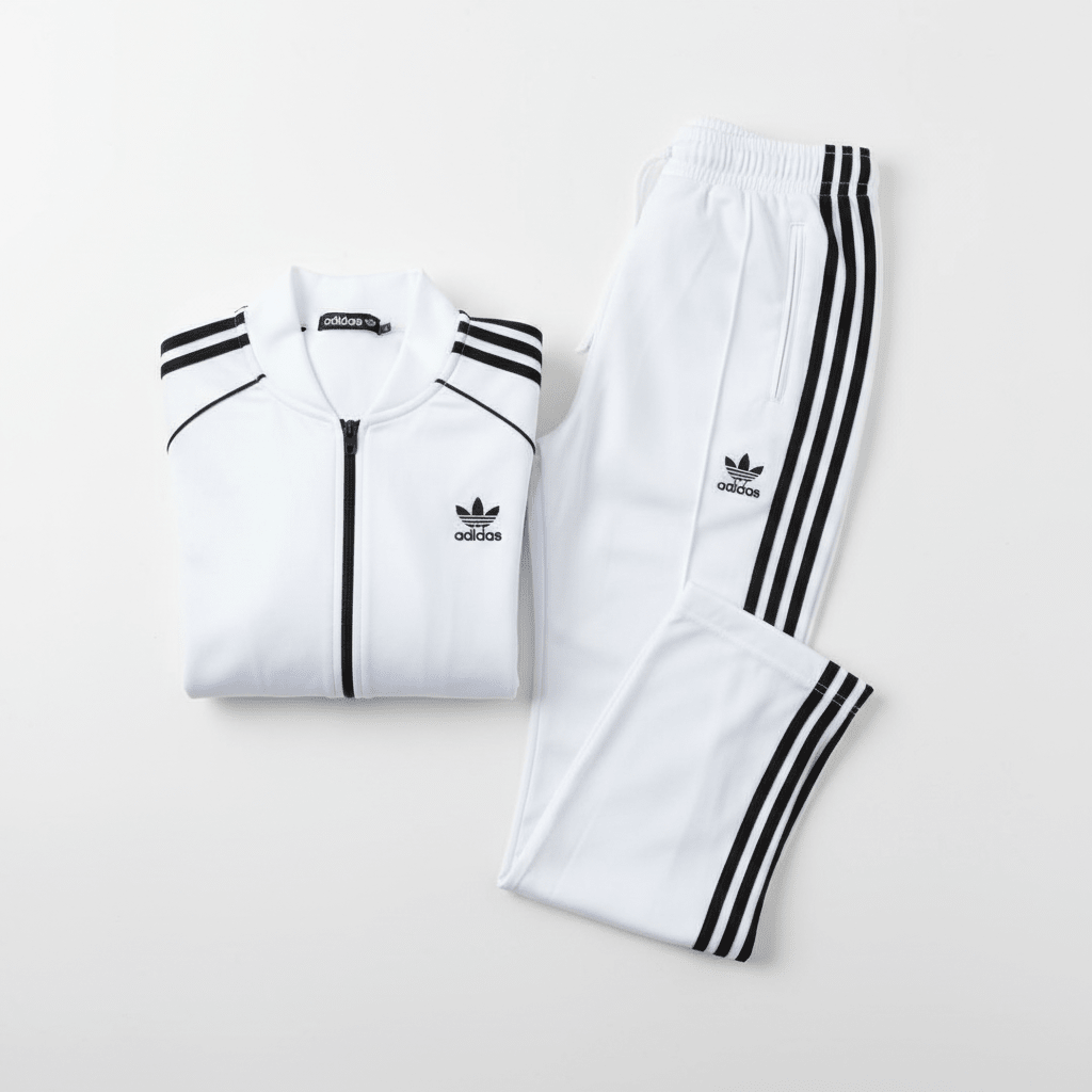 Ženska Bijela Trenerka Komplet – Sportska odjeća – S Bijela – slika 6