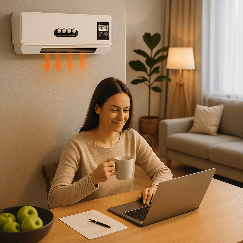 Zidni Električni Grijač s Daljinskim - SAMO KLIKNI