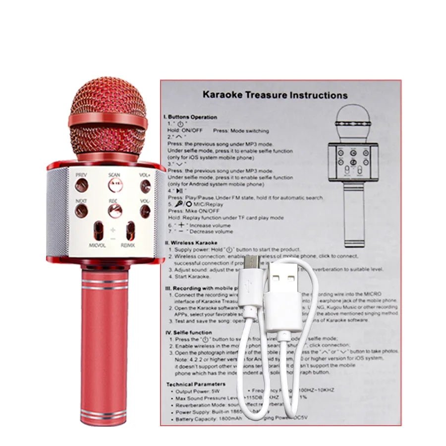 Bluetooth karaoke mikrofon - SAMO KLIKNI