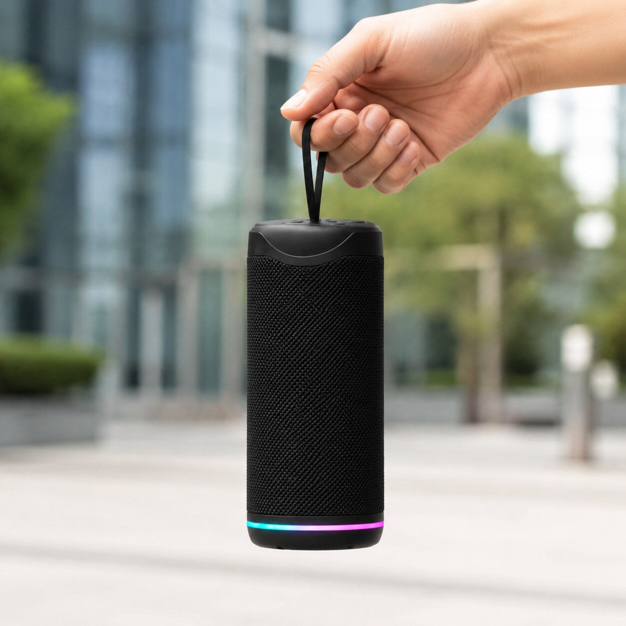 OKOP KP-543 prijenosni Bluetooth zvučnik – prikaz prenosivog dizajna