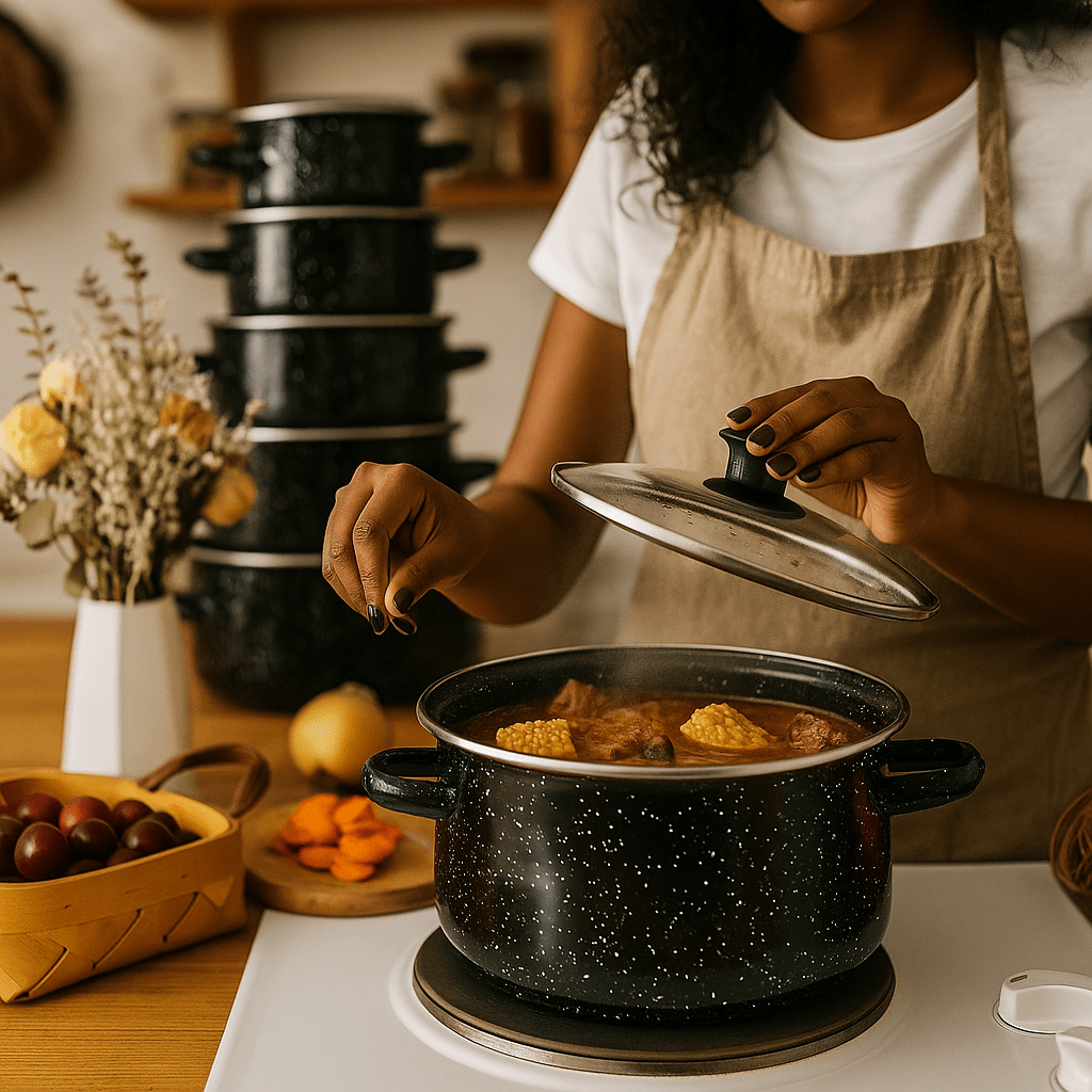 10 - dijelni set emajliranog posuđa - SAMO KLIKNI
