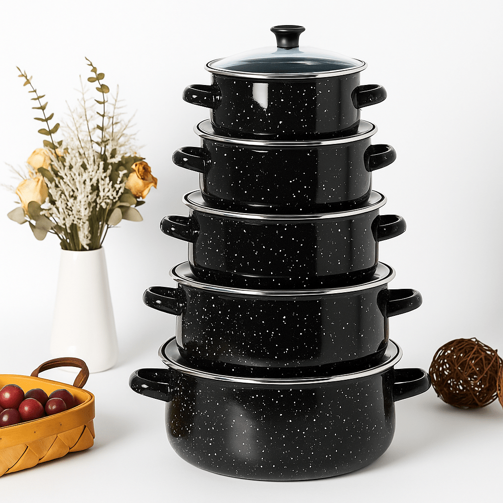 10 - dijelni set emajliranog posuđa - SAMO KLIKNI