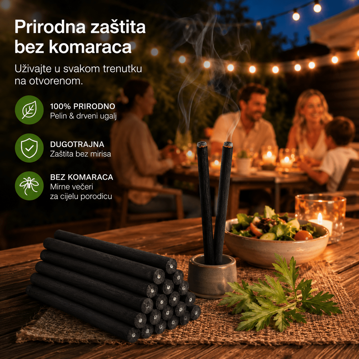 10 Štapova Prirodni Repelent za Komarce (XXL Veličina) – Uređenje Bašte i Dvorišta – – slika 5