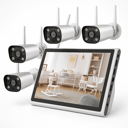 10.1" NVR Sistem za Nadgledanje s 4 Kamere – – – slika 1