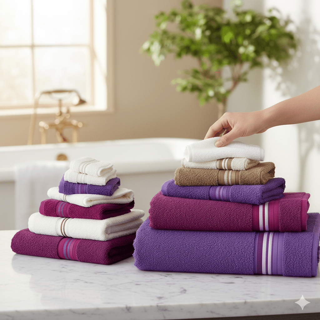 12 - dijelni premium Turski peškiri – – Plavi – slika 13