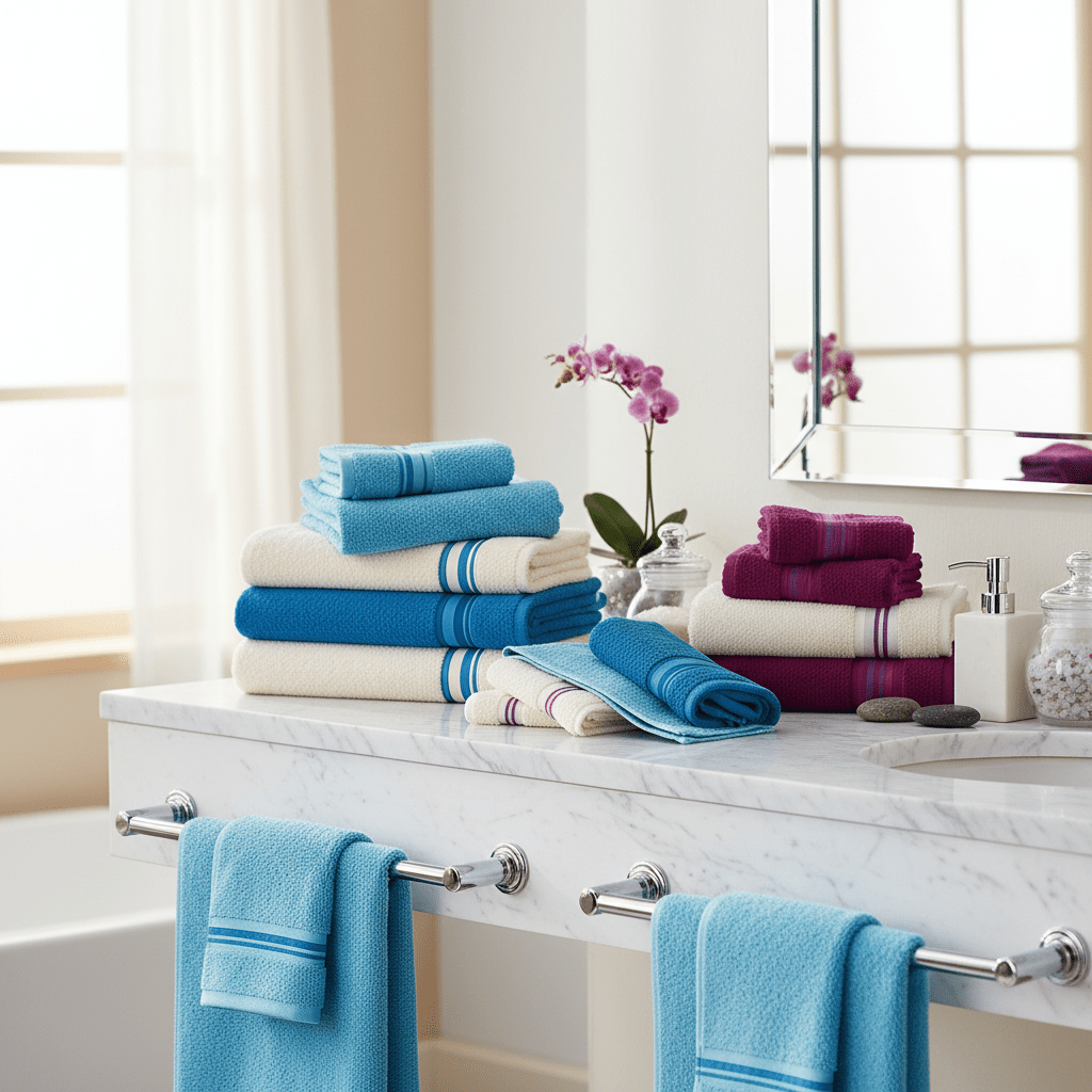 12 - dijelni premium Turski peškiri – – Plavi – slika 15