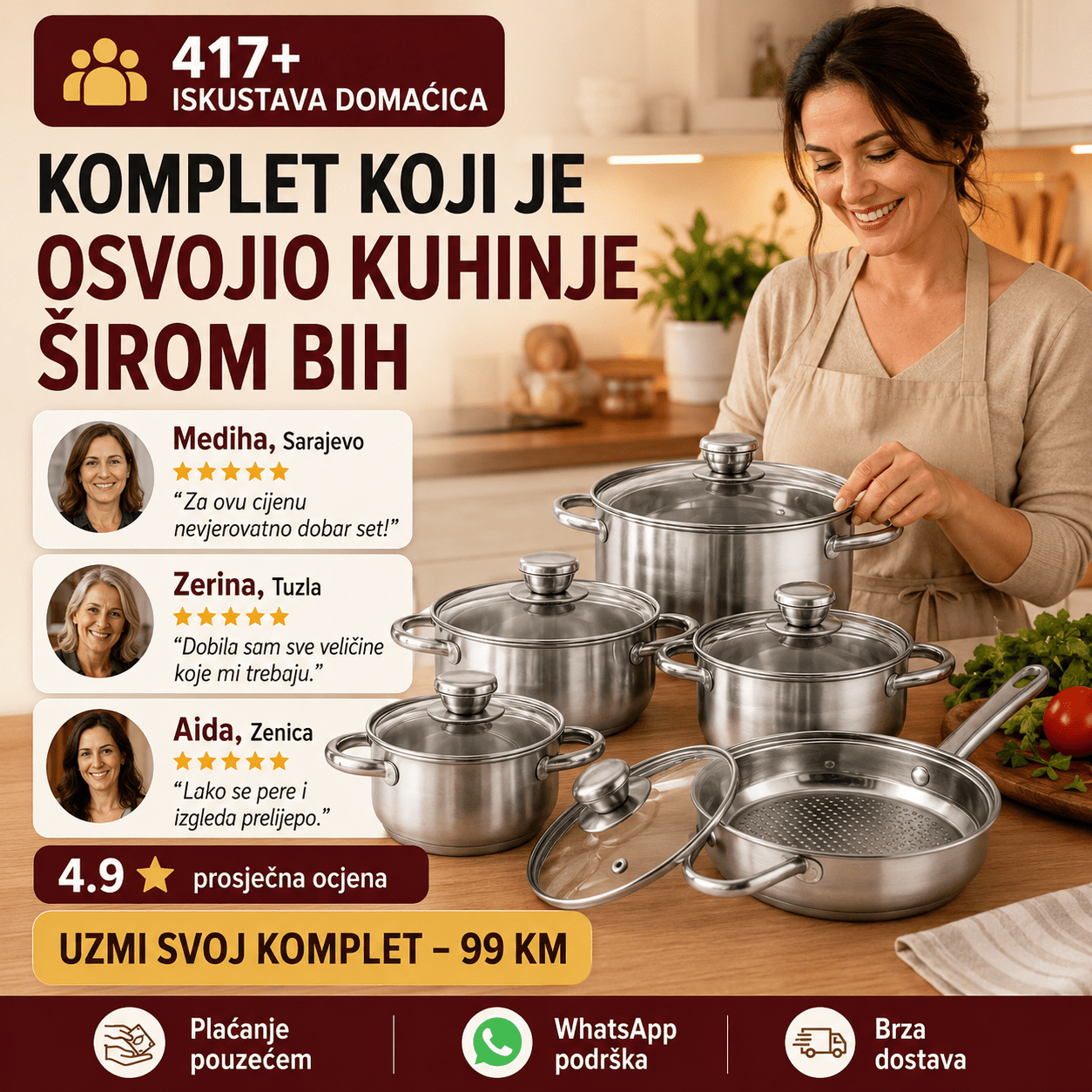 12 - dijelni veliki set posuđa – Posuđe i Kuhinjski Pribor – – slika 5