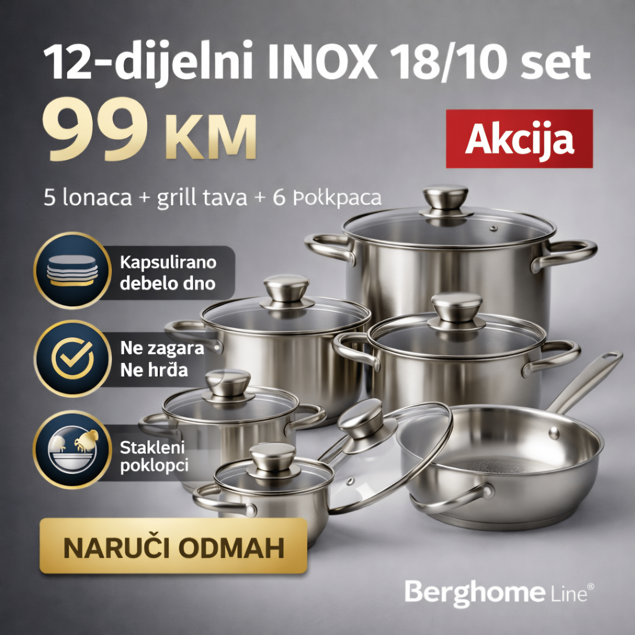 12 - dijelni veliki set posuđa – – – slika 2