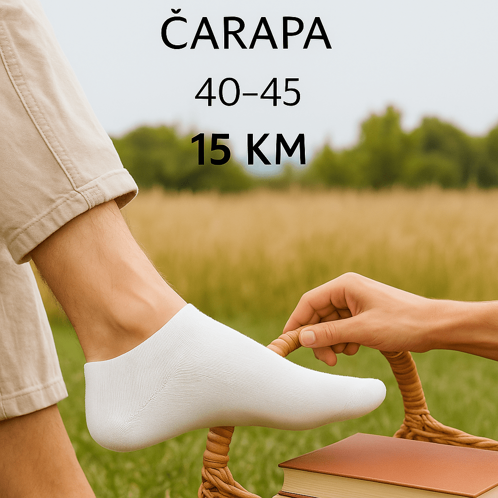 12 pari muških čarapa Milano Sport – – Sive – slika 12