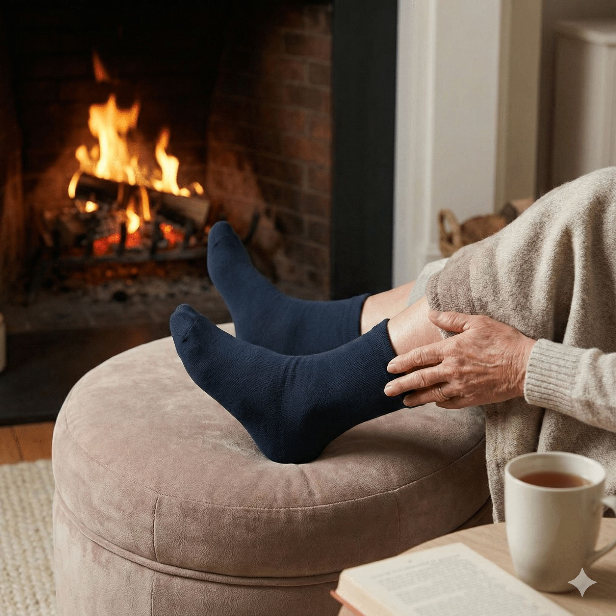 12 Pari Pamučnih Medicinskih Čarapa bez Gumice – – 40 - 45 – slika 4