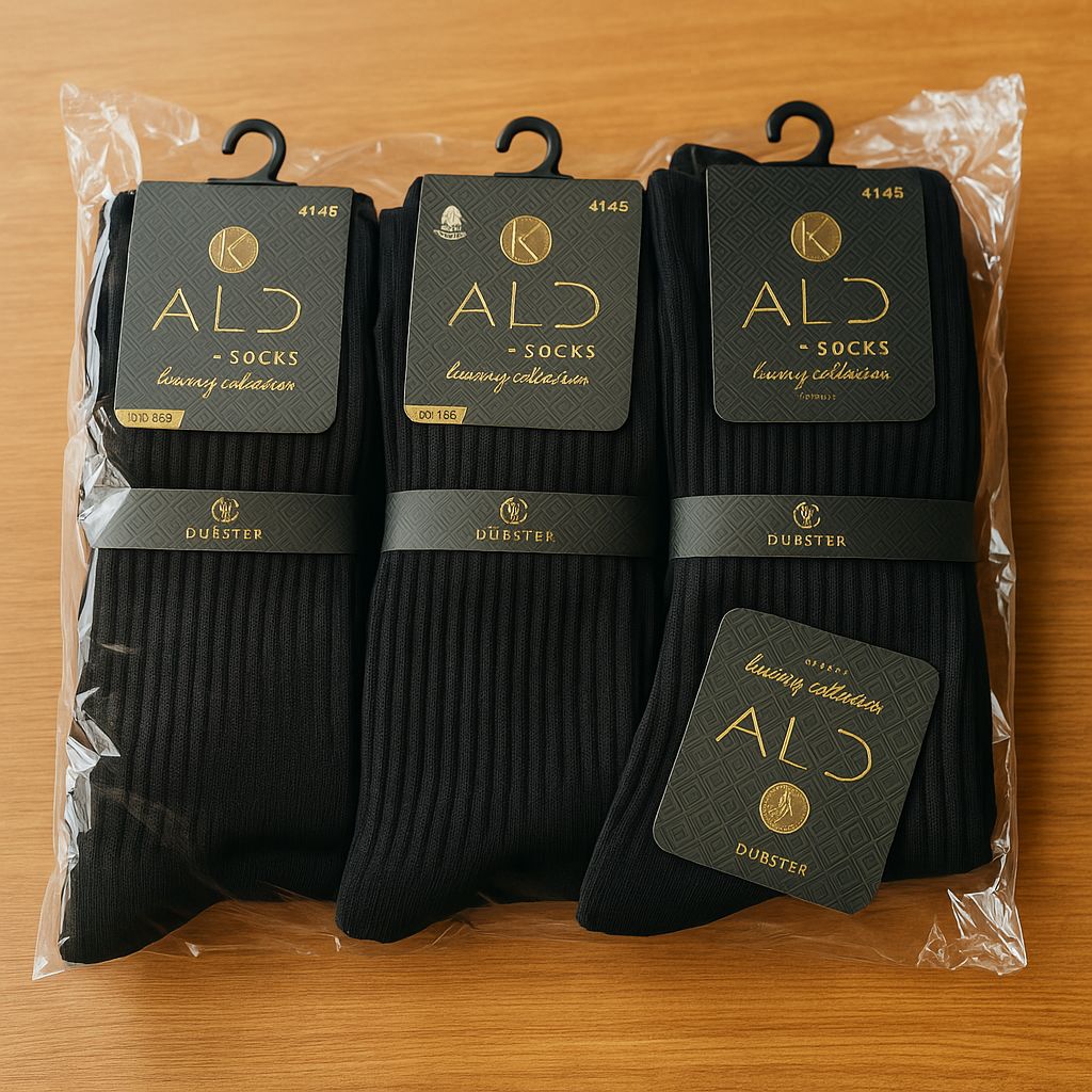 12 Pari Sportskih Čarapa – – Crna – slika 1