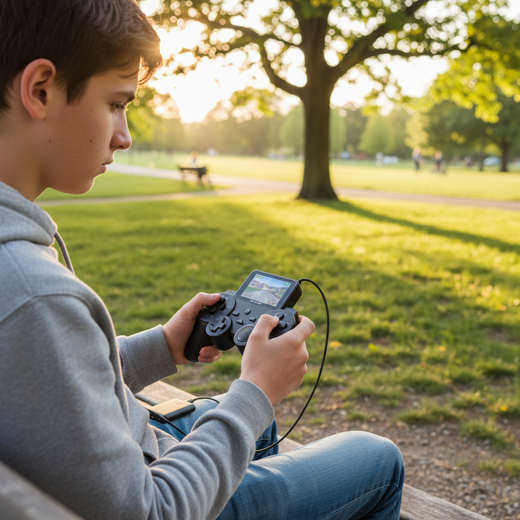 Prijenosna Retro Gaming Konzola S10 s Gamepadom i Ekranom - Digitalni Game Player Slika 1-5