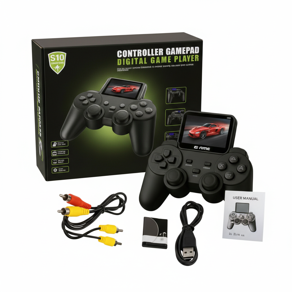 Prijenosna Retro Gaming Konzola S10 s Gamepadom i Ekranom - Digitalni Game Player Slika 2-1