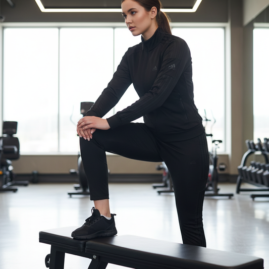 Elegantni Crni Sportski Komplet za Žene – Gornji i Donji Dio Slika 2