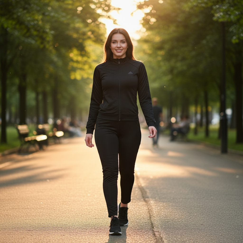 Elegantni Crni Sportski Komplet za Žene – Gornji i Donji Dio Slika 3