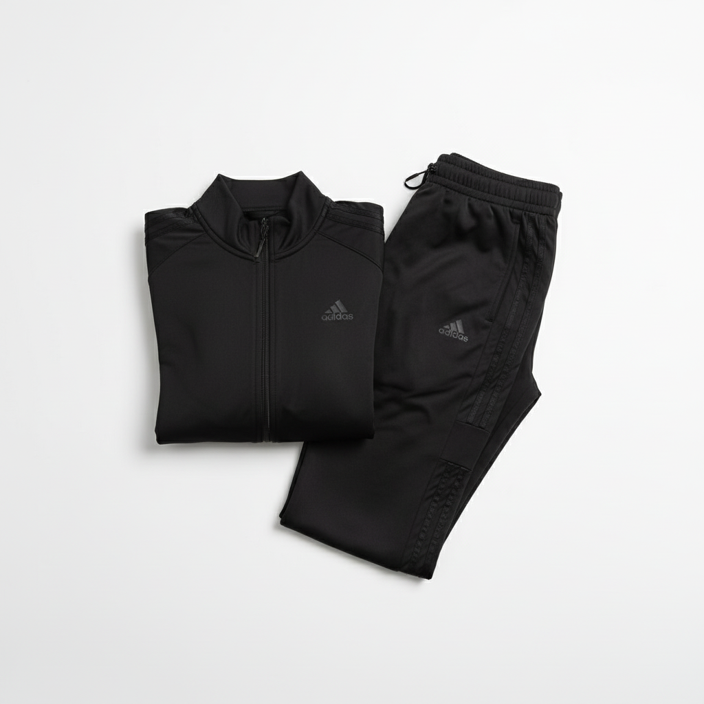 Elegantni Crni Sportski Komplet za Žene – Gornji i Donji Dio Slika 1