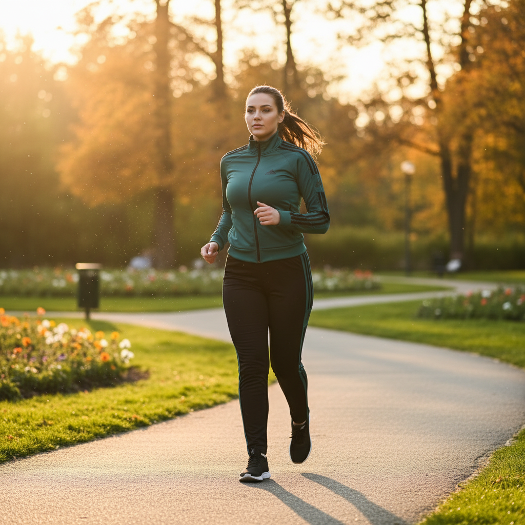 Moderna Ženska Trenirka Komplet - Zeleno-crna Slika 3