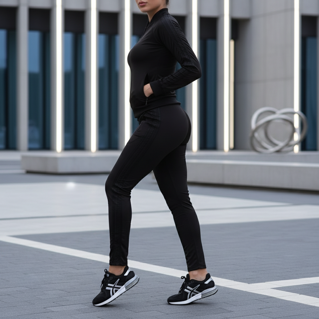Ženska Sportska Trenirka – Elegantna Crna Kombinacija za Svaki Dan Slika 5