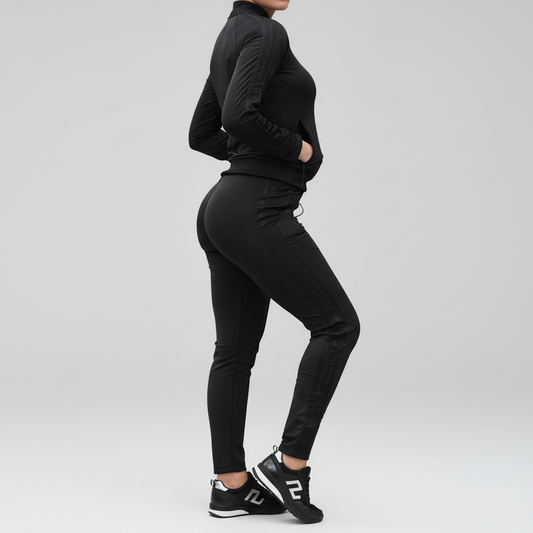 Ženska Sportska Trenirka – Elegantna Crna Kombinacija za Svaki Dan Slika 1