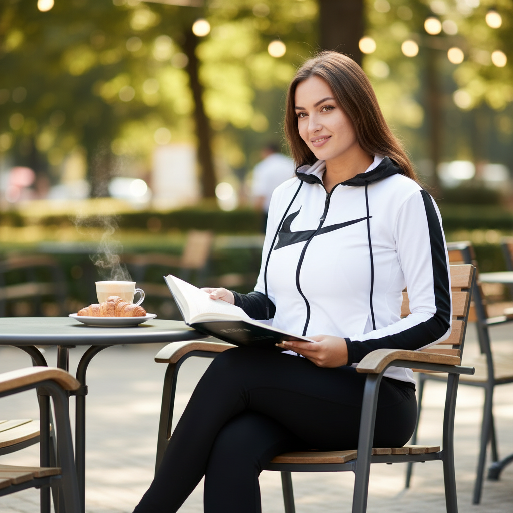 Ženska Moderna Sportska Trenerka Dvodijelni Komplet Slika 4