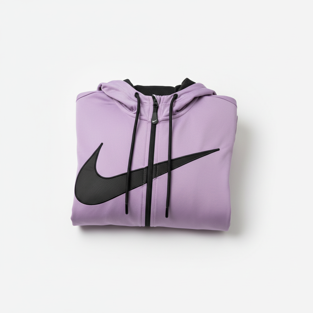 Elegantna Ženska Sportska Jakna s Kapuljačom - Lavanda i Crna Slika 1