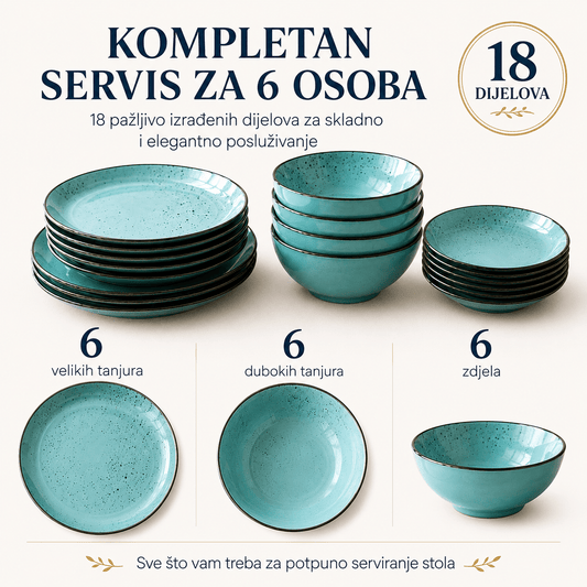 18/1 Porculanski Servis za Ručak – – – slika 1