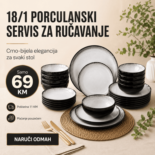 18/1 Porculanski Set za Ručak