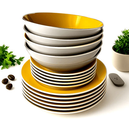 18u1 Set Tanjira Golden Glow – Posuđe i Kuhinjski Pribor – – slika 5