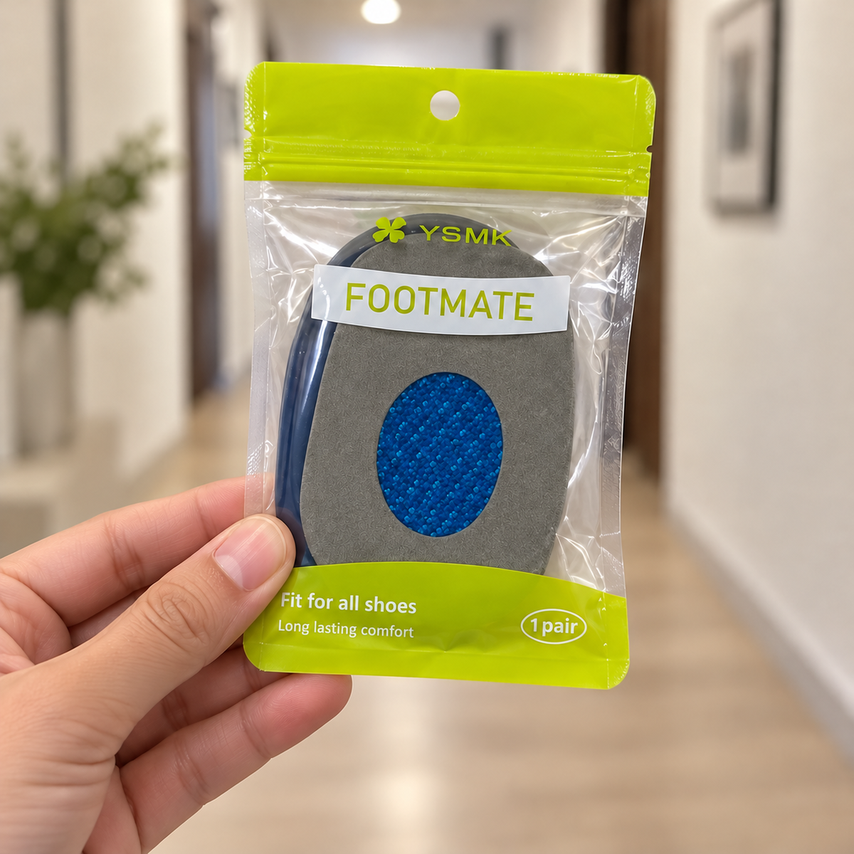 Ulošci za petu FOOTMATE – 1 par – pakovanje u ruci