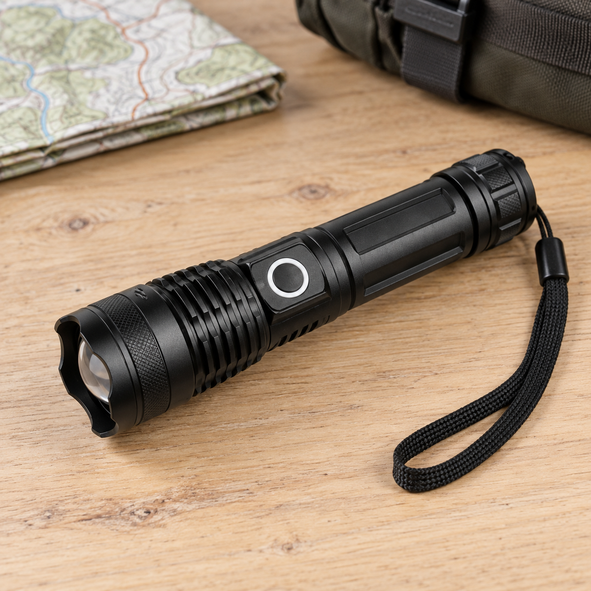 JUNFEI JF-X501 P50 ručna punjiva lampa – u prostoru
